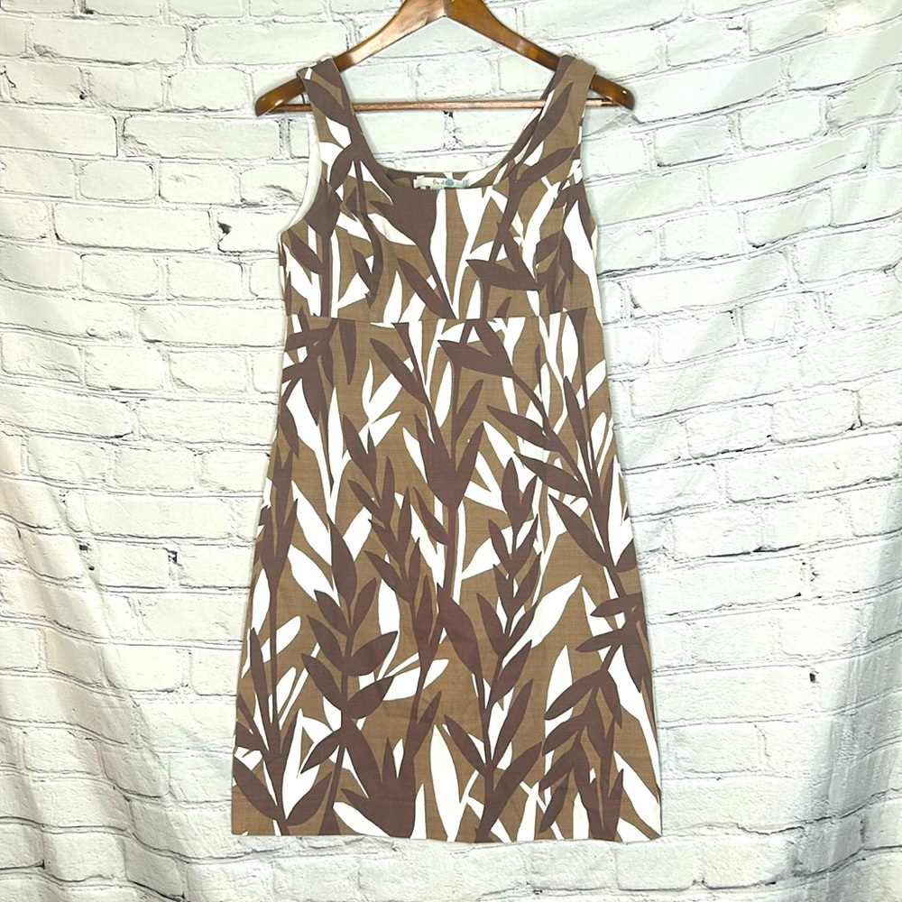 Boden Brown Tan Sleeveless Dress Size 6
